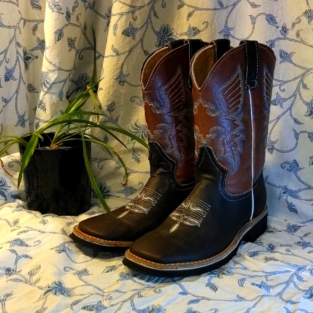 Handmade Brown Western Boots